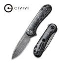 CIVIVI Elementum Flipper Knife Carbon Fiber Handle (2.96" Damascus Blade) C907C - DS2 - CIVIVI