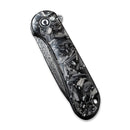 CIVIVI Elementum Flipper Knife Carbon Fiber Handle (2.96" Damascus Blade) C907C - DS2 - CIVIVI