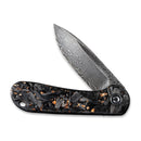 CIVIVI Elementum Flipper Knife Carbon Fiber Handle (2.96" Damascus Blade) C907C - DS3 - CIVIVI