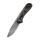 CIVIVI Elementum Flipper Knife Carbon Fiber Handle (2.96" Damascus Blade) C907C - DS3 - CIVIVI