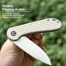 CIVIVI Elementum Flipper Knife G10 Handle (2.96" D2 Blade) C907A - 3 - CIVIVI