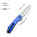 CIVIVI Elementum Flipper Knife G10 Handle (2.96" D2 Blade) C907F - CIVIVI