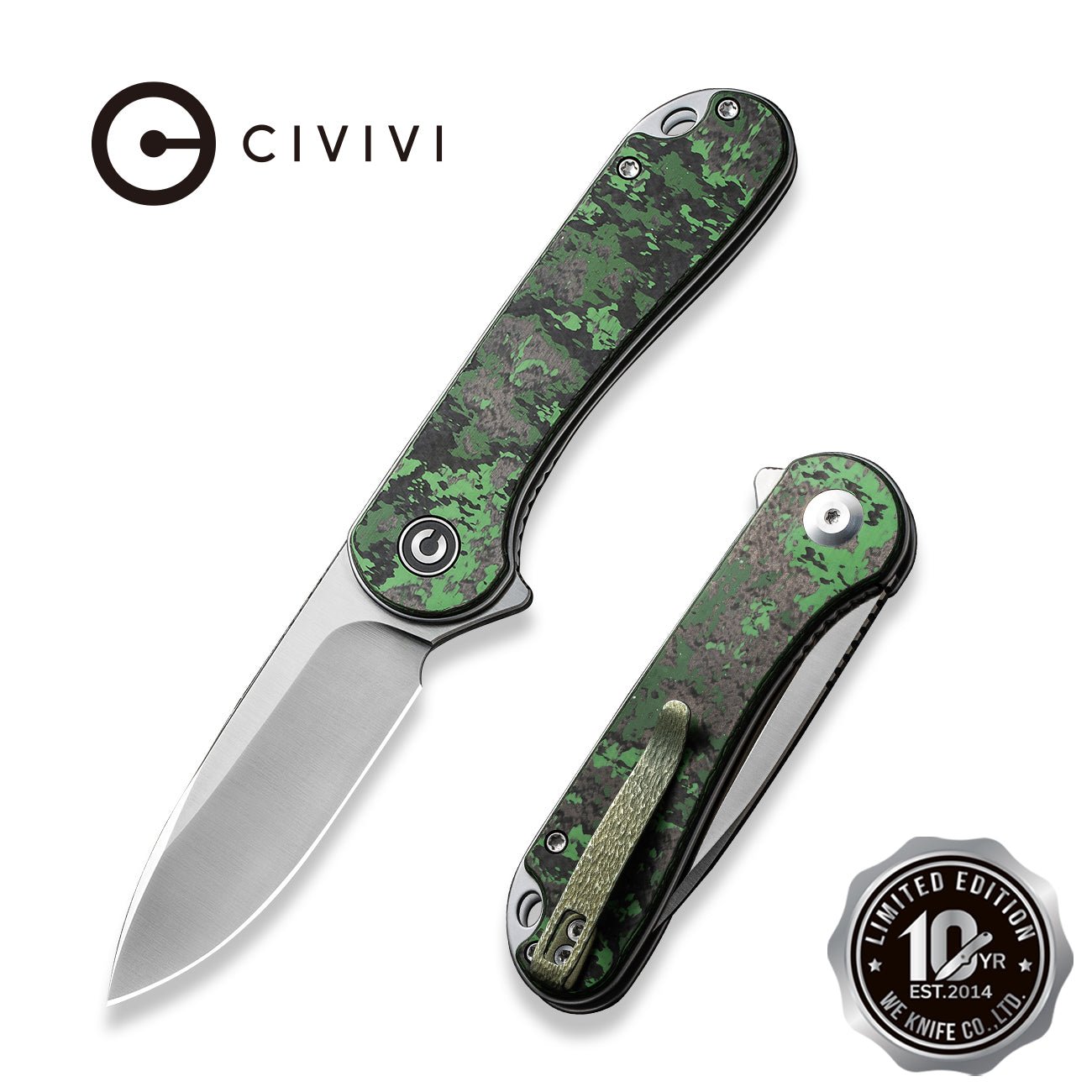 CIVIVI Elementum Flipper Knife Carbon Fiber Handle CPM S35VN