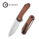 CIVIVI Elementum Flipper Knife Micarta Handle (2.96" D2 Blade) C907M - CIVIVI