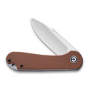 CIVIVI Elementum Flipper Knife Micarta Handle (2.96" D2 Blade) C907M - CIVIVI