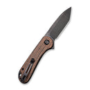 CIVIVI Elementum Flipper Knife Micarta Handle (2.96" D2 Blade) C907T - C - CIVIVI