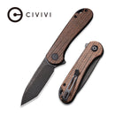 CIVIVI Elementum Flipper Knife Micarta Handle (2.96" D2 Blade) C907T - C - CIVIVI