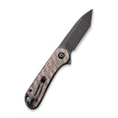 CIVIVI Elementum Flipper Knife Micarta Handle (2.96" D2 Blade) C907T - D - CIVIVI