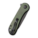 CIVIVI Elementum Flipper Knife Micarta Handle (2.96" D2 Blade) C907T - E - CIVIVI