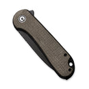 CIVIVI Elementum Flipper Knife Micarta Handle (2.96" D2 Blade) C907Z - CIVIVI