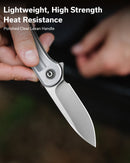CIVIVI Elementum Flipper Knife Lexan Handle (2.96" D2 Blade) C907A - 7 - CIVIVI