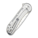 CIVIVI Elementum Flipper Knife Polished Clear Lexan Handle (2.96" Satin Finished Nitro - V Blade) C18062AM Sample1 - CIVIVI