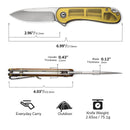 CIVIVI Elementum Flipper Knife Ultem Handle (2.96" D2 Blade) C907A - 4 - CIVIVI