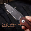 CIVIVI Elementum Flipper Knife Wood Handle (2.96" D2 Blade) C907U - CIVIVI