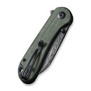 CIVIVI Elementum Flipper & Thumb Stud Knife Micarta Handle (2.97" Damascus Blade) C18062AF - DS1 - CIVIVI
