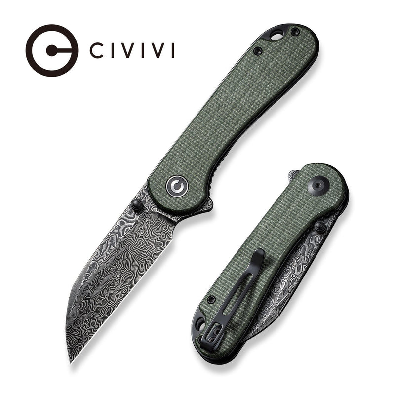 CIVIVI Elementum Flipper & Thumb Stud Knife Micarta Handle