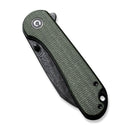 CIVIVI Elementum Flipper & Thumb Stud Knife Micarta Handle (2.97" Damascus Blade) C18062AF - DS1 - CIVIVI