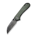 CIVIVI Elementum Flipper & Thumb Stud Knife Micarta Handle (2.97" Damascus Blade) C18062AF - DS1 - CIVIVI