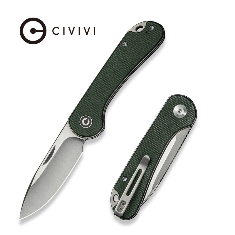 CIVIVI Elementum Slip Joint Knife Green Canvas Micarta Handle civivi-elementum-slip-joint-knife-green-canvas-micarta-handle