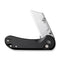 CIVIVI Elementum Utility Thumb Stud & Button Lock Knife Black Aluminum Handle (2.26" Stonewashed S/S Blade Holder & Plain 6Cr Blade) C23039B-1, With 3Pcs Extra Blades