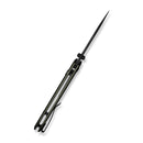 CIVIVI ELITE Brova Thumb Stud & Top Liner Lock Knife Forest Green Aluminum Handle (3.41" Black Stonewashed CPM S35VN Blade) CE25093-3 - CIVIVI