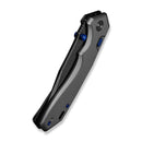 CIVIVI ELITE Brova Thumb Stud & Top Liner Lock Knife Gray Aluminum Handle (3.41" Black Stonewashed CPM S35VN Blade) CE25093-1 - CIVIVI