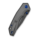CIVIVI ELITE Brova Thumb Stud & Top Liner Lock Knife Gray Aluminum Handle (3.41" Black Stonewashed CPM S35VN Blade) CE25093-1 - CIVIVI