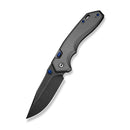 CIVIVI ELITE Brova Thumb Stud & Top Liner Lock Knife Gray Aluminum Handle (3.41" Black Stonewashed CPM S35VN Blade) CE25093-1 - CIVIVI
