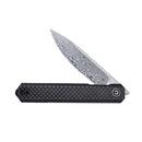 CIVIVI Exarch Front Flipper Knife Carbon Fiber & G10 Handle (3.22" Damascus Blade) C2003DS - 1 - CIVIVI