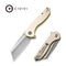 CIVIVI ExOne Flipper Knife Ivory G10 Handle (2.94" Satin Finished Nitro-V Blade) C23036-2