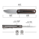CIVIVI Foldis Slip Joint & Top Flipper Knife Copper Handle (2.67" Nitro - V Blade) C21044 - 1 - CIVIVI