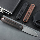 CIVIVI Foldis Slip Joint & Top Flipper Knife Copper Handle (2.67" Nitro - V Blade) C21044 - 1 - CIVIVI
