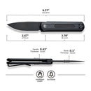 CIVIVI Foldis Slip Joint & Top Flipper Knife G10 Handle (2.67" Nitro-V Blade) C21044-3 - CIVIVI