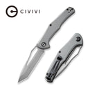CIVIVI Fracture Slip Joint & Thumb Hole Knife G10 Handle (3.35" 8Cr14MoV Tanto Blade) C2008B - CIVIVI