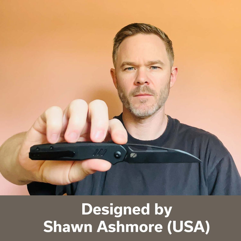 CIVIVI Guile Front Flipper & Thumb Hole Knife G10 Handle (3.25" 14C28N Blade) C24062B - 1