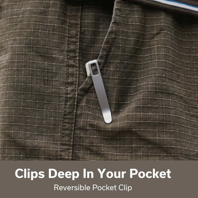 CIVIVI Guile Front Flipper & Thumb Hole Knife G10 Handle (3.25" 14C28N Blade) C24062B - 3