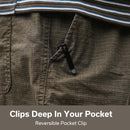 CIVIVI Guile Front Flipper & Thumb Hole Knife Micarta Handle (3.25" Damascus Blade) C24062B - DS1