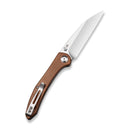 CIVIVI Hadros Thumb Stud Knife Micarta Handle (3.35" 10Cr15CoMoV Blade) C20004 - 2 - CIVIVI