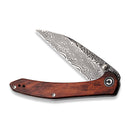 CIVIVI Hadros Thumb Stud Knife Wood Handle (3.35" Damascus Blade) C20004 - DS1 - CIVIVI