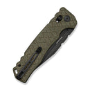 CIVIVI Hammerfist Crossbar Lock Knife Green Burlap Micarta Handle (3.98" Black Stonewashed 14C28N Blade) C25033B Sample2 - CIVIVI