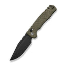 CIVIVI Hammerfist Crossbar Lock Knife Green Burlap Micarta Handle (3.98" Black Stonewashed 14C28N Blade) C25033B Sample2 - CIVIVI