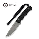 CIVIVI Haven Black Canvas Micarta Handle (3.43" Gray Stonewashed 14C28N Blade) C25073 Sample2 - CIVIVI
