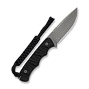 CIVIVI Haven Black Canvas Micarta Handle (3.43" Gray Stonewashed 14C28N Blade) C25073 Sample2 - CIVIVI