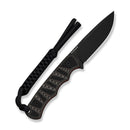 CIVIVI Haven Black & Tan & Orange G10 Handle (3.43" Black Stonewashed 14C28N Blade) C25073 Sample1 - CIVIVI