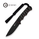 CIVIVI Haven Black & Tan & Orange G10 Handle (3.43" Black Stonewashed 14C28N Blade) C25073 Sample1 - CIVIVI