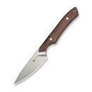 CIVIVI High Grass Field Knife Hunting Fixed Blade Guibourtia Wood Handle (2.93" Stonewashed 14C28N Blade) C25084-3, With 1PC Black Lanyard, Black Kydex Sheath & T-Clip - CIVIVI