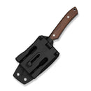 CIVIVI High Grass Field Knife Hunting Fixed Blade Guibourtia Wood Handle (2.93" Stonewashed 14C28N Blade) C25084-3, With 1PC Black Lanyard, Black Kydex Sheath & T-Clip - CIVIVI
