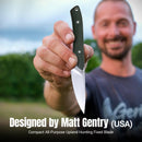 CIVIVI High Grass Field Knife Hunting Fixed Blade Knife Green Canvas Micarta Handle (2.93" Satin Finished 14C28N Blade) C25084-2, With 1PC Black Lanyard, Black Kydex Sheath & T-Clip - CIVIVI