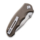 CIVIVI Hooligan Thumb Stud Knife Micarta Handle (2.98'' D2 Blade) C913A - CIVIVI
