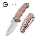 CIVIVI Hooligan Thumb Stud Knife Micarta Handle (2.98'' D2 Blade) C913C - CIVIVI